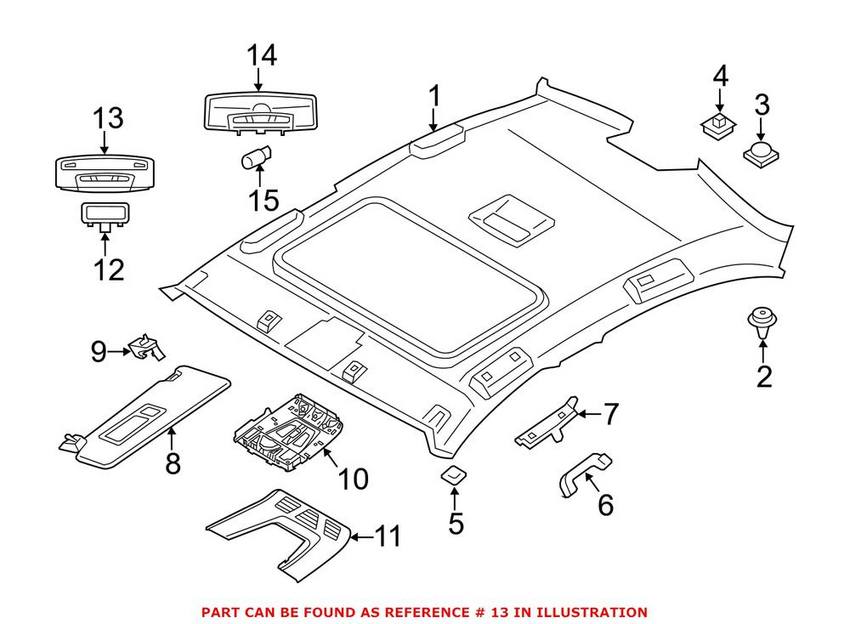 BMW Reading Light 63319312494